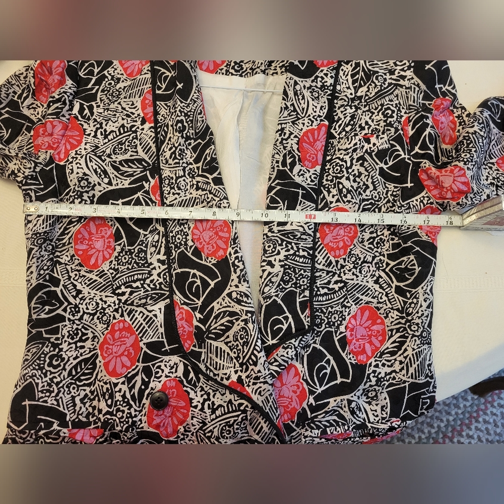 St. Gillian 100% Silk Jacket Vintage - Picture 5 of 10
